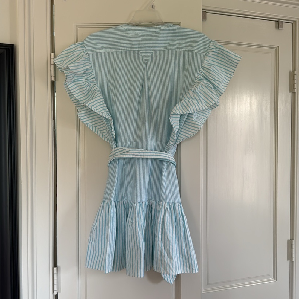 Saylor Blue Ruffle Dress - Picture 5 of 5